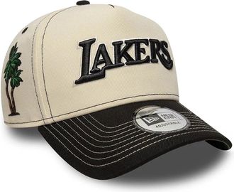 New Era Unisex Baseball Cap 9forty E-Frame La Lakers Cream Polyester Hat