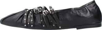 Ash Brendah Ballerina - Dames - Ballerinas - Zwart - 39 EU - Leer - Schoenen