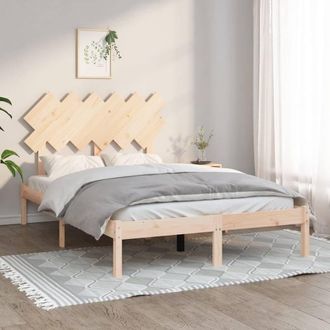 Berkfield Home Bed Frame 120x200 cm Solid Wood in Brown | Size: Small Double