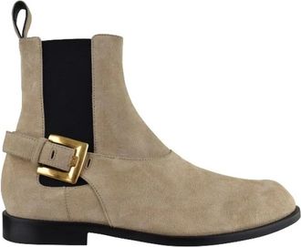 Balmain Anthem Chelsea Boots - Heren - Chelseaboots - Beige - 40 EU - Leer - Schoenen