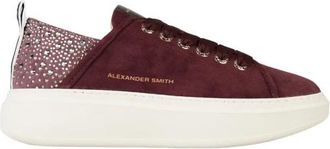 Alexander Smith Wembley Sneaker - Dames - Sneakers - Rood - 38 EU - Leer - Schoenen