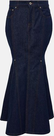 Jean Paul Gaultier High-rise cotton maxi skirt