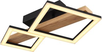 Globo Lighting Plafón - Dustin - negro - metal - led - 67288D - Globo