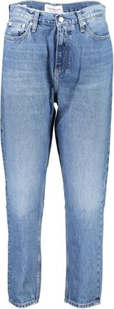 Calvin Klein Denim Donna Blauwe Mom Jeans - Dames - Slim Fit Jeans - Blauw - W25 L28 - Denim - Jeans