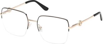 Guess Vierkante Bril - Dames - Brillen - Zwart - 53 MM - Accessoires