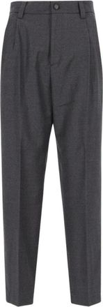 Barena Rechte broek - Dames - Straight fit broeken - Grijs - L - Broeken