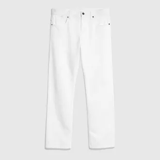 Gucci Cotton Denim Pants, Size 30, White, Ready-to-wear