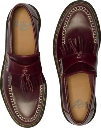 Dr. Martens (WMNS) Dr. Martens Adrian Tassel Orleans Leather Loafers Cherry Red 42849600
