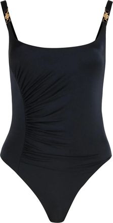 Versace Badpak uit &eacute;&eacute;n stuk - Dames - Badpakken - Zwart - L - Polyester - Badmode