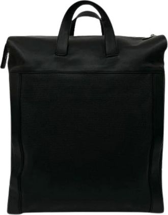 Bottega Veneta Pre-owned Tote Bags, female, Black, Size: ONE SIZE Pre-owned Marco Polo Leather 2-way Bag