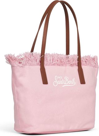 MC2 Saint Barth Womens Shopping Bag Pink City Cotton Shoulder