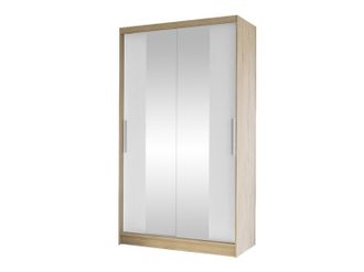 Mirjan24 Armario Closico Structor Ii, Roble Sonoma + Blanco, 200x100x58cm, Puertas De Armario: Correderas, N&uacute;mero De Estantes: 4