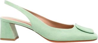 Santoni Marta 50 Pomp - Dames - Pumps - Groen - 39 1/2 EU - Su&egrave;de - Schoenen