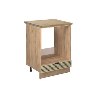 Vicco Armario Para Horno Empotrado Fame-line, Panel De Roble, 60 Cm, Et Roble