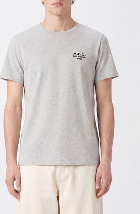 A.P.C. A. P.C. Slim Fit Cotton T-shirt with Contrast Logo