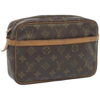 Louis Vuitton Pre-owned Canvas clutches - Dames - Pre-owned - Bruin - Maat: ONE Size Leer