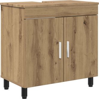 vidaXL Unidad De Tocador De Ba&ntilde;o Roble Artisan 60 X 35 X 60 Cm Vidaxl