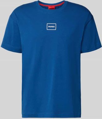 HUGO BOSS Regular Fit T-Shirt aus Baumwoll-Mix Modell LAZE T-SHIRT in Royal, Gr&ouml;&szlig;e XXL