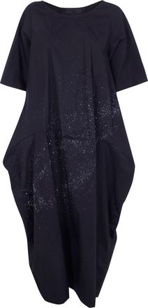 Maria Calderara Crinkled Cotton Long Dress