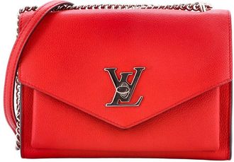 Louis Vuitton Red Leather Mylockme Bb (Authentic Pre-Loved)