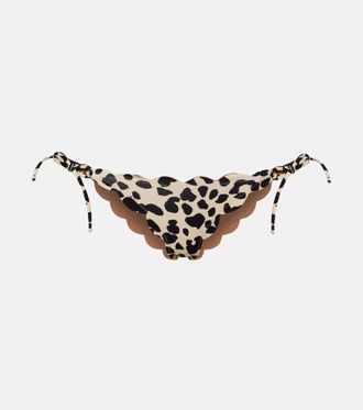 Marysia Swim Tie Side scalloped bikini bottoms