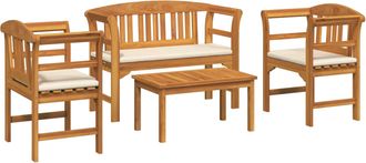 vidaXL Conjunto De Sal&oacute;n Rosa Del Jard&iacute;n 4 Uds. Vidaxl
