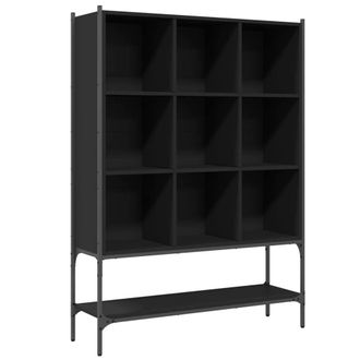 Berkfield Home Bookcase Black 102x30x141.5 cm Engineered Wood