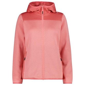 F.lli Campagnolo Jacquard Knit Jacket Fix Hood Fleecejacke f&uuml;r Damen | rosa
