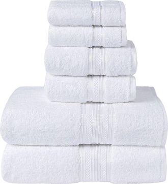 Luxury Home 6Pc Cotton Towel Set
