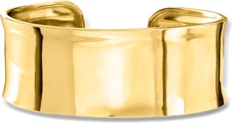 Ross-Simons Italian 18kt Gold Over Sterling Polished Cuff Bracelet