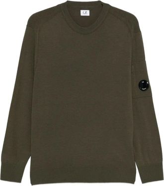 C.P. Company Maglione girocollo con applicazione - Verde