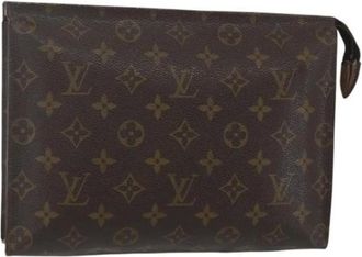 Louis Vuitton Pre-owned Clutches, female, Brown, Size: ONE SIZE Pre-owned Vintage Canvas Clutch