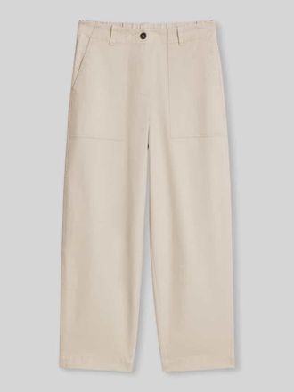 Marc O'Polo Barrel Fit Hose aus Baumwoll-Mix in Beige, Gr&ouml;&szlig;e 34