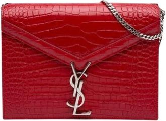 Saint Laurent Pre-owned Cassandra Schoudertas - Dames - Vintage Schoudertas - Rood - ONE Size - Leer - Vintage