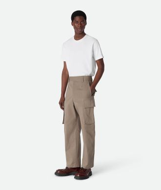 Bottega Veneta Pantaloni Cargo In Twill Di Cotone - Bottega Veneta