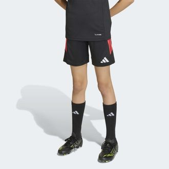 adidas Trainingsshorts ADIDAS PERFORMANCE TIRO26L TRSHOY, Damen, Gr. 128, N-Gr, schwarz, semi lucid rot, Obermaterial: 100% Polyester, Hosen Trainingsshorts