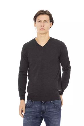 Baldinini Gray Fabric Men Mens Sweater