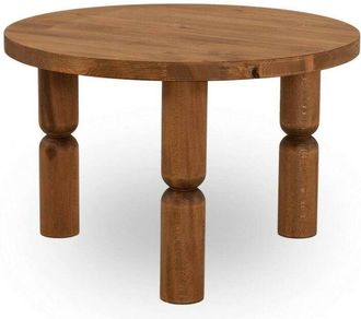 Dmora Mesa De Caf&eacute; Dpedron, Mesa De Centro Baja, Revistero Para Sof&aacute;, Estante De La Sala De Estar, 60x60h40 Cm, Roble - Dmora