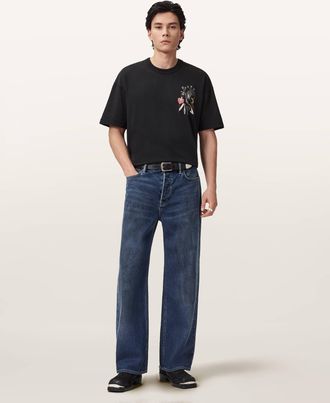 AllSaints Serrate Short Sleeve Graphic T-Shirt