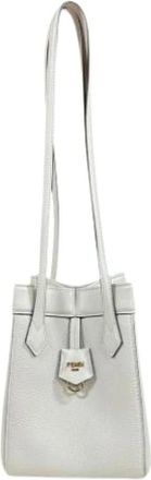 Fendi Pre-owned Bucket Bags, female, White, Size: ONE SIZE Pre-owned Bucket Bag