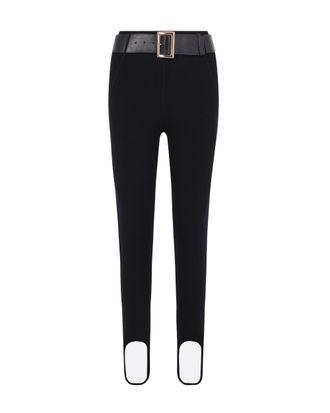 Self Portrait Fitted High-Waisted Knit Leggings