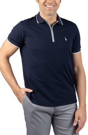 Tailorbyrd Tipped Piqu&eacute; Polo in Navy at Nordstrom Rack, Size Xx-Large