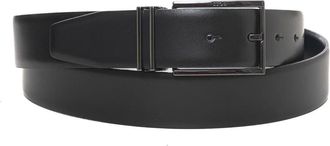 HUGO BOSS Gomero Dubbele Gesp Riem - Heren - Riemen - Zwart - ONE Size - Leer - Accessoires