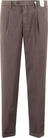 Myths Pantalone Zeus Lana Lavata - Heren - Chinos - Bruin - L - Wol - Broeken