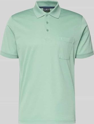Ragman Relaxed Fit Poloshirt aus Baumwoll-Mix in Hellgruen, Gr&ouml;&szlig;e XXXL