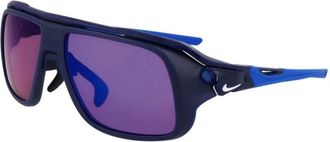 Nike Authentieke Soar E Bril - Premium Kwaliteit - unisex - Zonnebrillen - Blauw - 59 MM - Accessoires