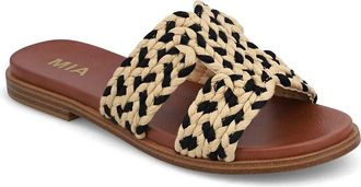 Mia Womens Poet Sandals In Black Natural