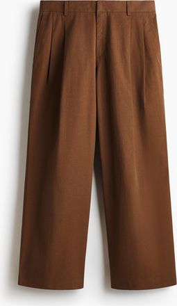 H&M Elegante Hose in Loose Fit - Beige