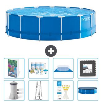 Intex Piscina Con Estructura Redonda - 457x122 Cm - 9-piezas S581