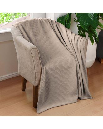 Superior Cotton All-Season Diamond Throw Blanket